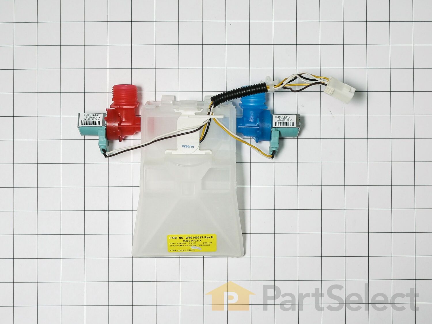 Washer Water Inlet Valve Replacement For Amana NTW4500VQ1 & Crosley CAWS9234VQ0 (Model 6501KW2001A)