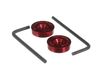 12069805-3-S-Whirlpool-W10846207-KITCHEN AID HANDLE MEDALLIONS - RED