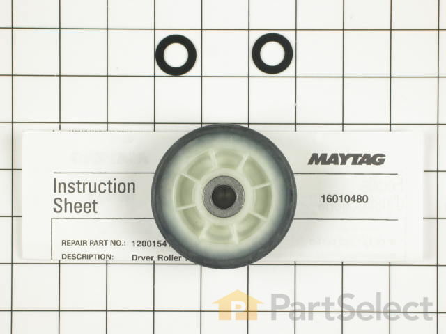 2-Pack Dryer Support Roller Wheel Kit - Fits Maytag Amana Whirlpool - 12001541 - VIALU