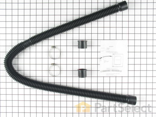 273704-1-M-GE-WH49X301          -Drain Hose Extension with Adapter and Clamp