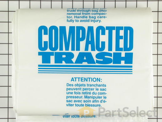 312032-1-M-GE-WX60X1            -Plastic Compactor Bags - 15 Pack