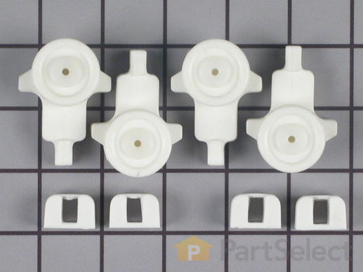 452254-1-M-Frigidaire-5300809140        -White Upper Rack Roller Kit - contains four wheels