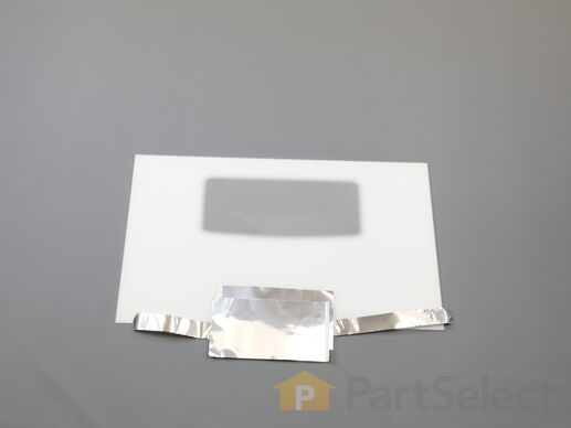 470237-1-M-Frigidaire-5303935204        -Exterior Door Glass with Foil Tape - White