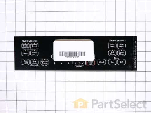 6447628-1-M-GE-WB27T11431-FACEPLATE GRAPHICS