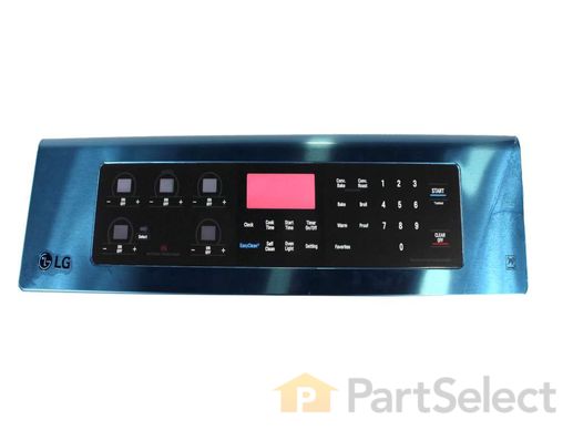 9492931-1-M-LG-AGM73551624-Control Panel with Touchpad - Stainless/Black