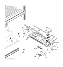 FRESH FOOD SECTION Diagram and Parts List for  General Electric Refrigerator