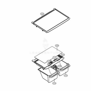 Refrigerator Parts Diagram and Parts List for ASWCNA0 LG Refrigerator