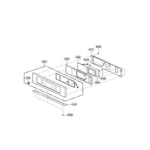 Controller Diagram and Parts List for 00 LG Wall Oven