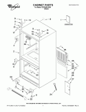 CABINET PARTS Diagram and Parts List for  Whirlpool Refrigerator